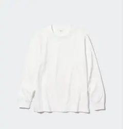 【UNIQLO】エアリズムコットンUVカットクルーネックT ホワイト