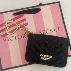 新品未使用 Victoria's Secret 黒 カードケース パスケース