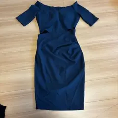 値下げしました！ネイビーブルー タイトドレス