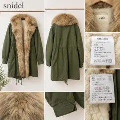 snidel スナイデル　モッズ　コート カーキ ファー付き　4way 美品
