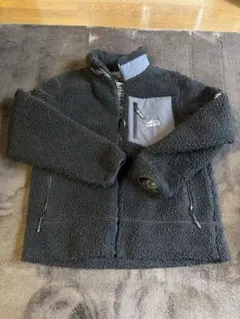 CAMP7 ブラックフリースジャケット