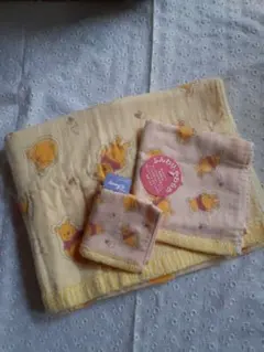 くまのプーさん ガーゼタオルセット 3枚