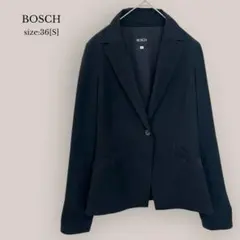 ボッシュBOSCH✨美品✨テーラードジャケット　フォーマル　ブラック　シングル