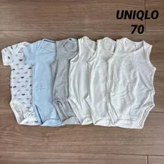ベビー ロンパース ユニクロ エアリズム 肌着 70