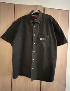 Supreme シュプリーム　半袖　デニム　シャツ 黒　Mのサムネイル