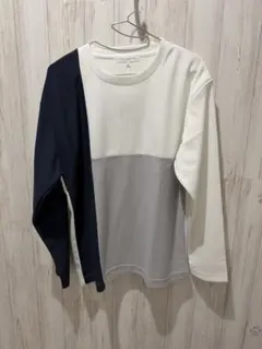 THE SHOP TK タケオキクチパネルブロッキング クルーネック長袖Tシャツのサムネイル