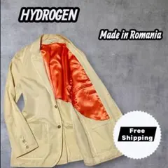 HYDROGEN テーラードジャケット コットン素材 金ボタン 段返り 刺繍のサムネイル