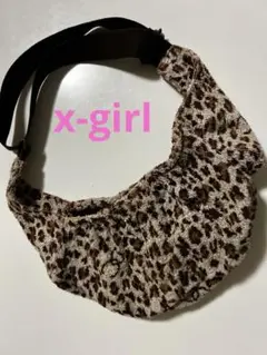 最終値下げ　x-girl ヒョウ柄バッグ