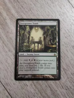 ★草むした墓 英語1枚