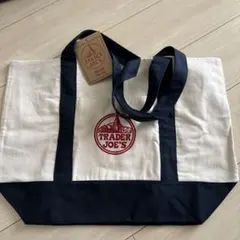 TRADER JOE'S トレーダージョーズ　トートバッグ エコバッグ　ネイビー