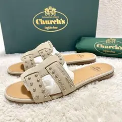 【234】レディースchurch'sミュールサンダル　２３cm ３５ Church's(チャーチ) サンダル・ミュール(レディース) - 海外通販
