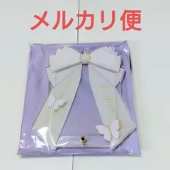 フクヤ　アクリルフレー厶　リボン　パピヨン　ホワイト　白　川口限定デザイン　2