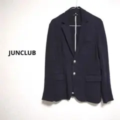 JUNCLUB ネイビー シングルブレスト ブレザー コットン100% Ｍ