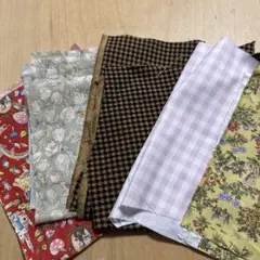 生地 はぎれセット 多様な色と柄　9種類 「3」