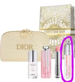 Dior 口紅 リップ セット コフレ ディオール・クリスマスコフレ2024】 11／1発売・ゴールドが