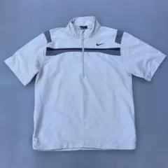 NIKE golf ハーフジップ　半袖　ロゴ刺繍　古着