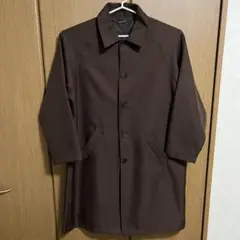 ほぼ新品　ブラウン ステンカラーコート　メンズ　レディース