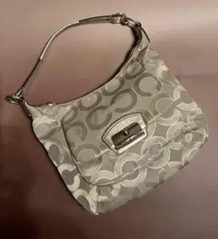 美品 コーチ シグネチャー ワンショルダーバッグ