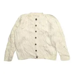 Vintage ホワイト フィッシャーマン ボレロ カーディガン
