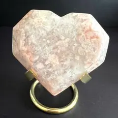 天然石 ⭐︎ 桜瑪瑙 ハート型 カービング　メノウ