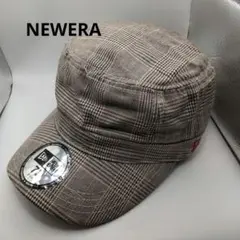 ◆1641 NEWERA　ワークキャップ　チェック　キャップ