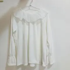 branshes フリル襟長袖キッズシャツ 130