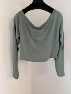 【美品】lululemon オフショルダー　トップス　長袖シャツ
