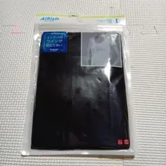 AIRism ブラック シームレス T半袖シャツ L