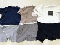 【GU】男の子向けロンパース3点セット80サイズ