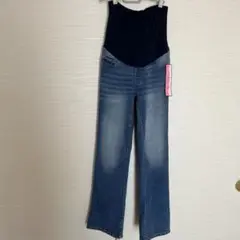 マタニティ　セミフレアデニム