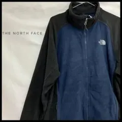THE NORTH FACE フリースジャケット ブルゾン 黒×紺　アウトドア