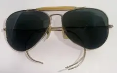 Ray-Banアビエーターサングラス ダークグリーンレンズ1980th.