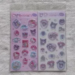 SANRIOキャラクター　すりガラス風シール ②種セット