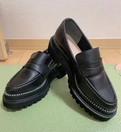 EVOL metoka ブラックローファー 厚底 23.5cm