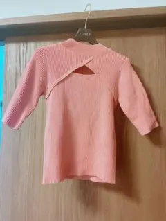 リエンダ　ハイネック　リブニット　ピンクのサムネイル