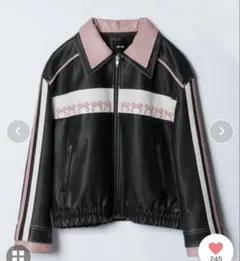 Rosy Luce RIBBON BIKER JACKET レザー ジャケット RIBBON BIKER JACKET – Rosy luce