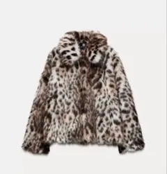 新品未使用　ZARA 2025年　フェイクファージャシンワンピース 新品未使用 ZARA 2025年 フェイクファージャシンワンピース