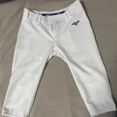 Mizuno ホワイト ユニフォームショートフィットパンツL
