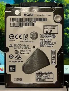 HGST HTS545050A7E680 500GB HDD 1569時間