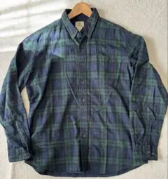 LLビーン スコッチ プラッド フランネル シャツ ブラックウォッチ柄 XL