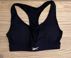 リーボック Reebok スポーツブラ 黒 ストレッチ素材 トレーニングブラ　M