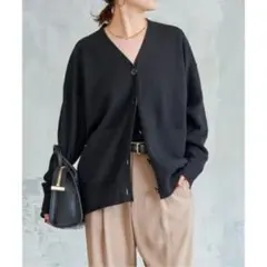 Spick & Span ダブルジャガードカーディガン