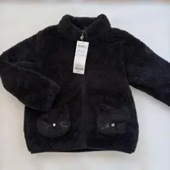⭐️新品⭐️猫ボアブルゾン　エニィファムキッズ　エニィキッズ120 黒