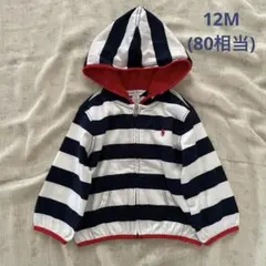 美品＊Ralph Lauren＊ラルフローレン＊12M＊ボーダーパーカー