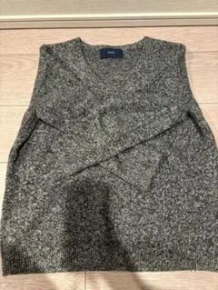 お値下げ　ships グレー系 Vネック ニット