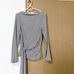 ZARA グレー デザイン 長袖トップス