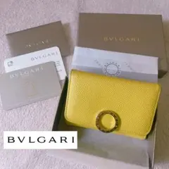 【BVLGARI】カードケース パスケース イエロー 289746