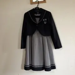 CHOPIN deux フォーマルドレス 165 ネイビー・グレー　中学受験