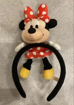 ミニーマウス ぬいぐるみカチューシャ　ディズニー