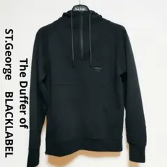 値下げ！美品！The Duffer　黒パーカー　BLACKLABELのサムネイル